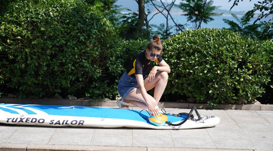 Tuxedo Sailor inflatable paddle board