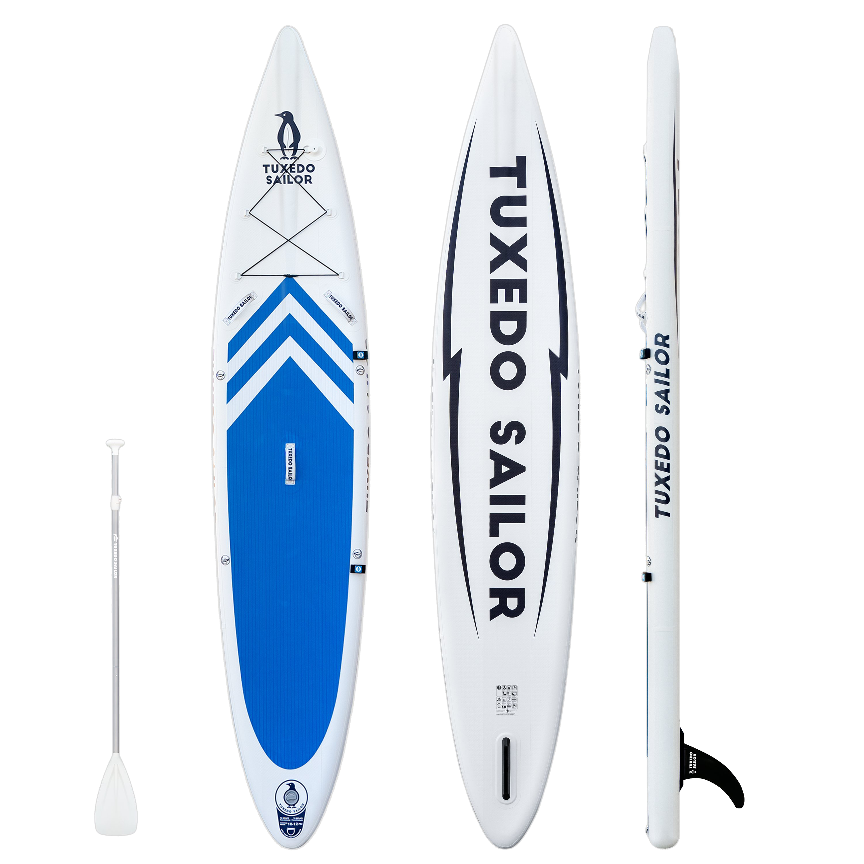 Tuxedo Sailor Inflatable Stand Up Paddle Board iSUP EPIC 12' Unboxing  Review 