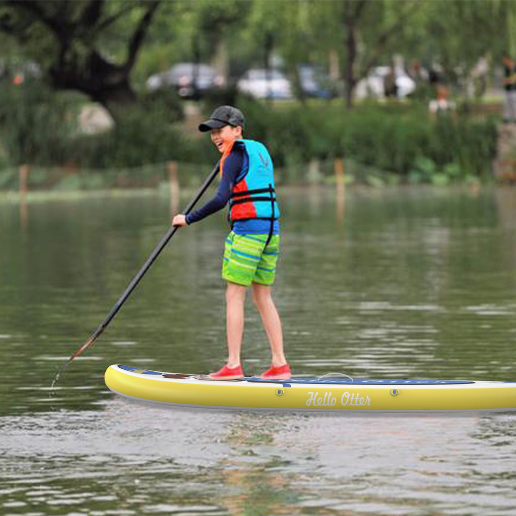 funwater inflatable paddle board designed for children 8' with a sup general seat