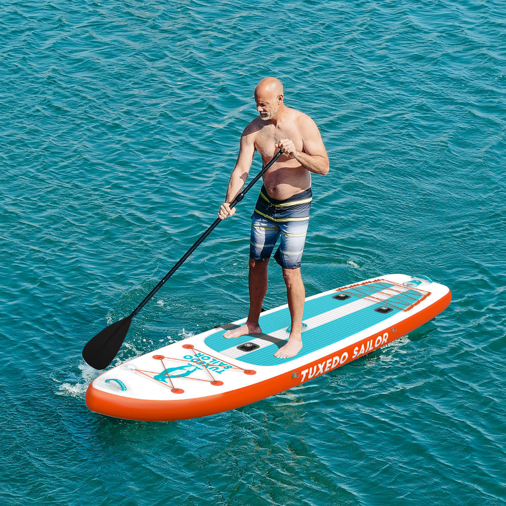 Tuxedo Sailor Paddle Board - Inflatable SUP Epic 12'' Fishing